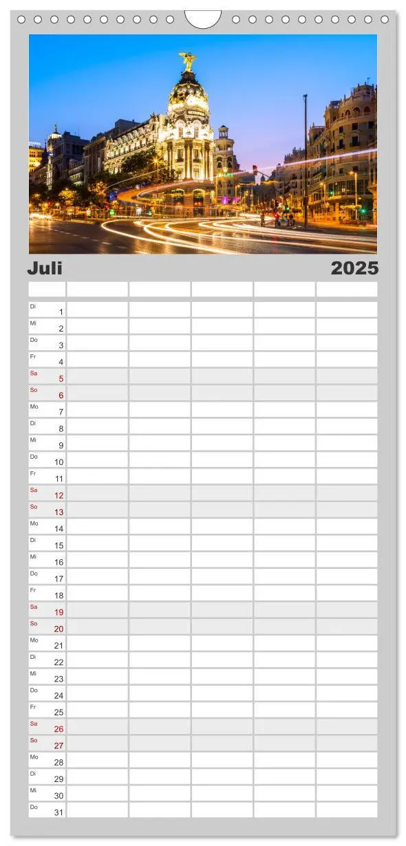 Bild: 9783457102138 | Familienplaner 2025 - Weltstädte - Iconic world cities mit 5...