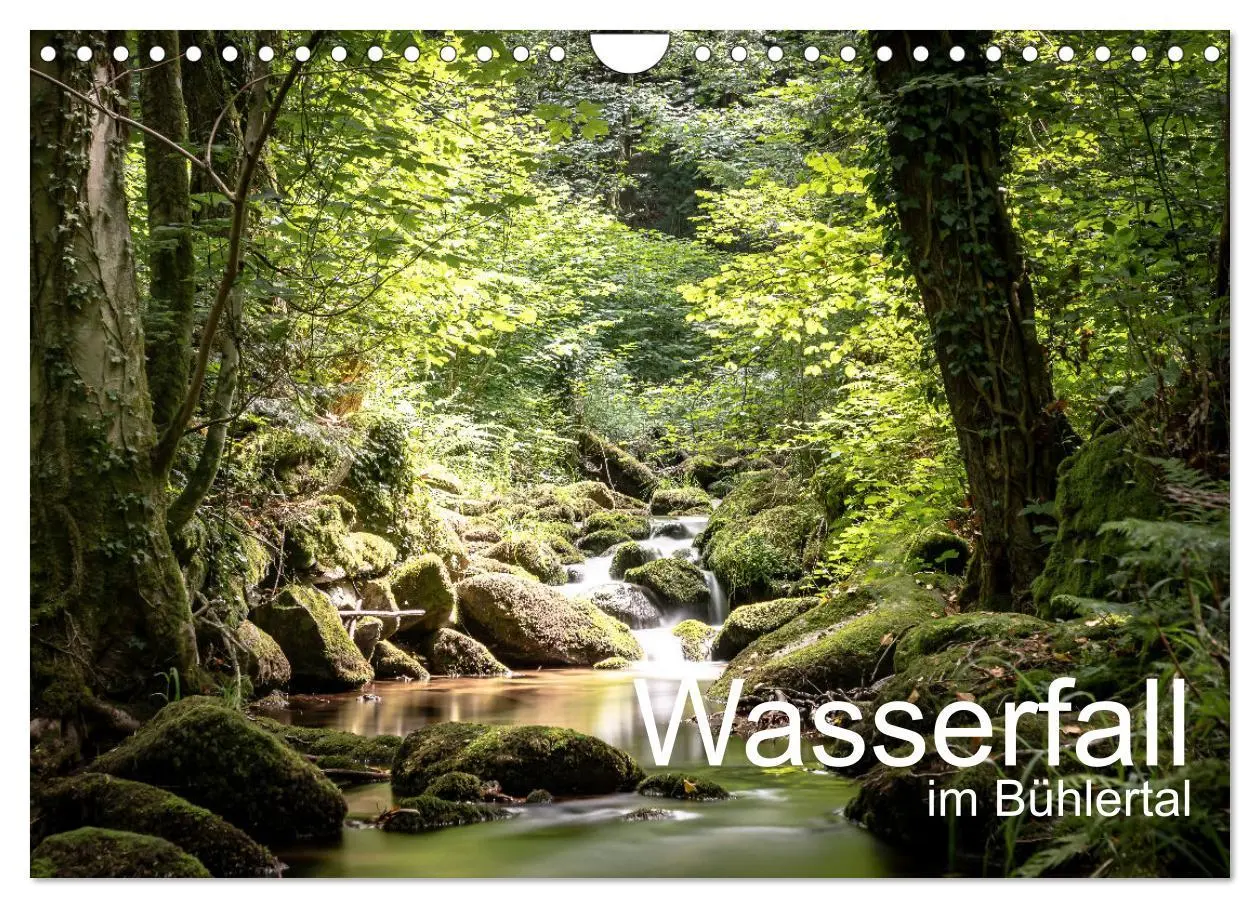 Cover: 9783457582138 | Wasserfall im Bühlertal (Wandkalender 2026 DIN A4 quer), CALVENDO...