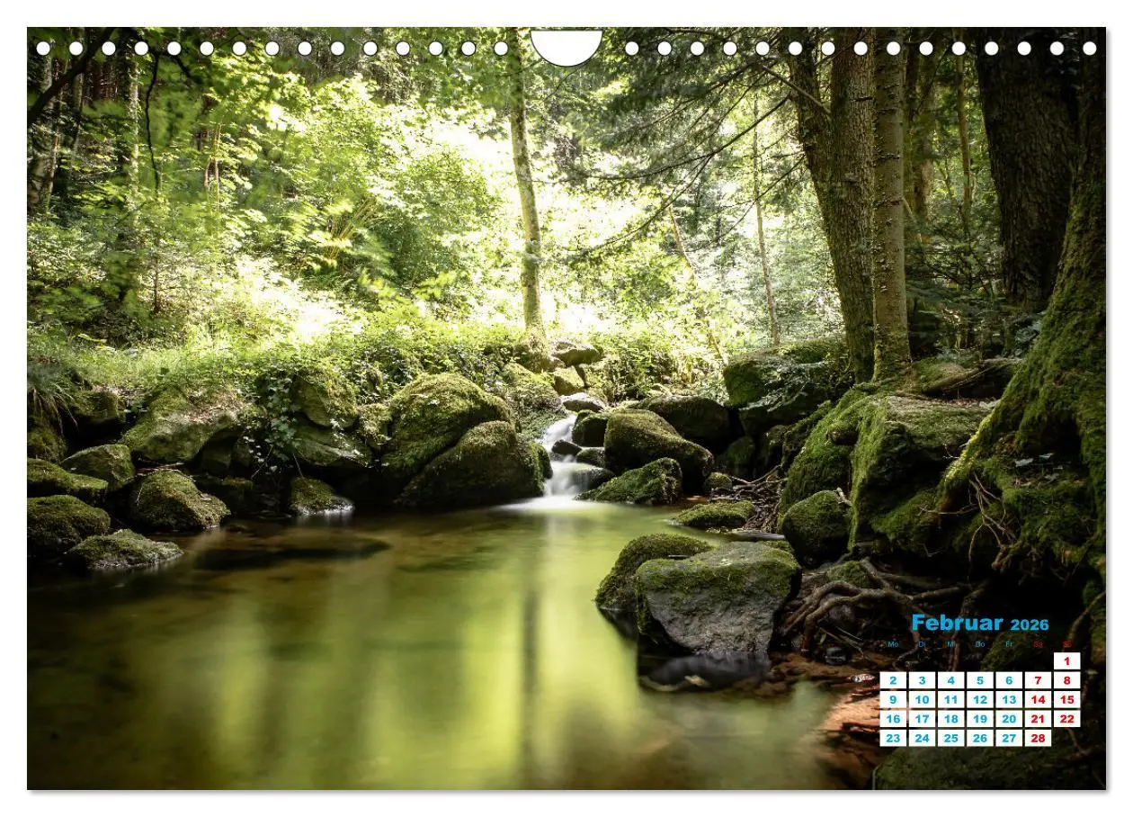 Bild: 9783457582138 | Wasserfall im Bühlertal (Wandkalender 2026 DIN A4 quer), CALVENDO...