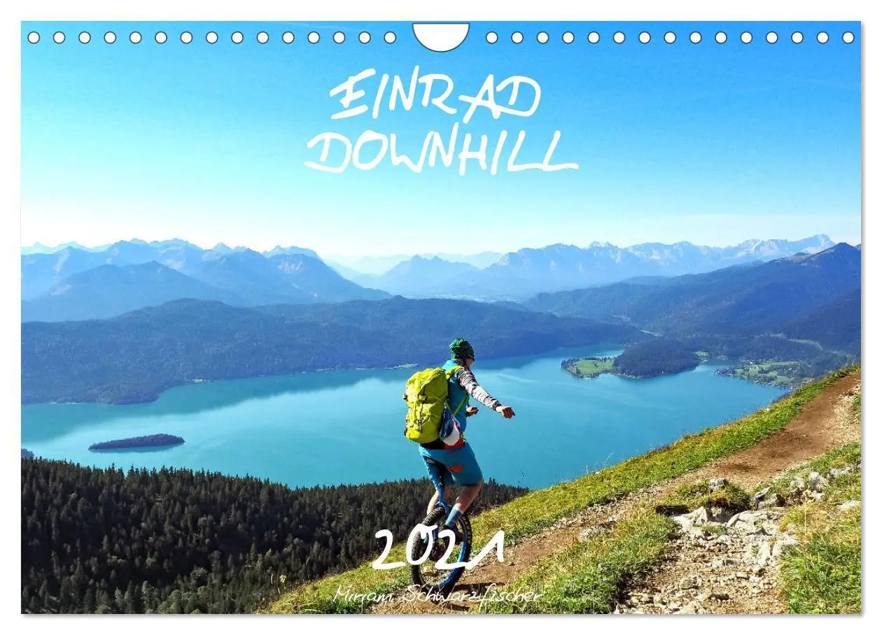 Cover: 9783457652138 | Einrad Downhill (Wandkalender 2026 DIN A4 quer), CALVENDO...