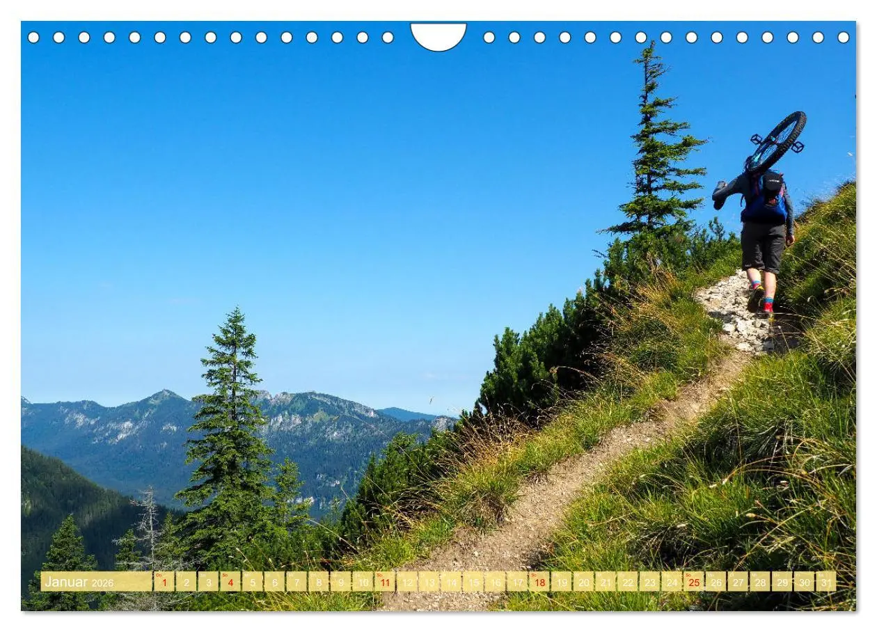 Bild: 9783457652138 | Einrad Downhill (Wandkalender 2026 DIN A4 quer), CALVENDO...