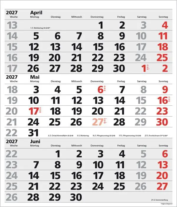 Bild: 9783819302138 | 3-Monats-Planer XL Comfort 2027 | Verlag Korsch | Kalender | 12 S.