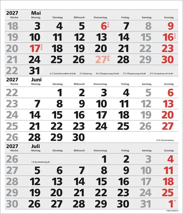 Bild: 9783819302138 | 3-Monats-Planer XL Comfort 2027 | Verlag Korsch | Kalender | 12 S.