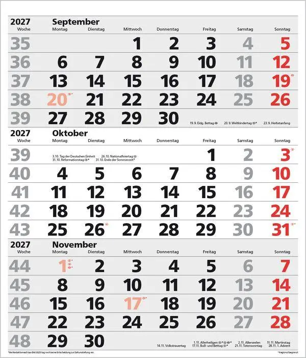 Bild: 9783819302138 | 3-Monats-Planer XL Comfort 2027 | Verlag Korsch | Kalender | 12 S.