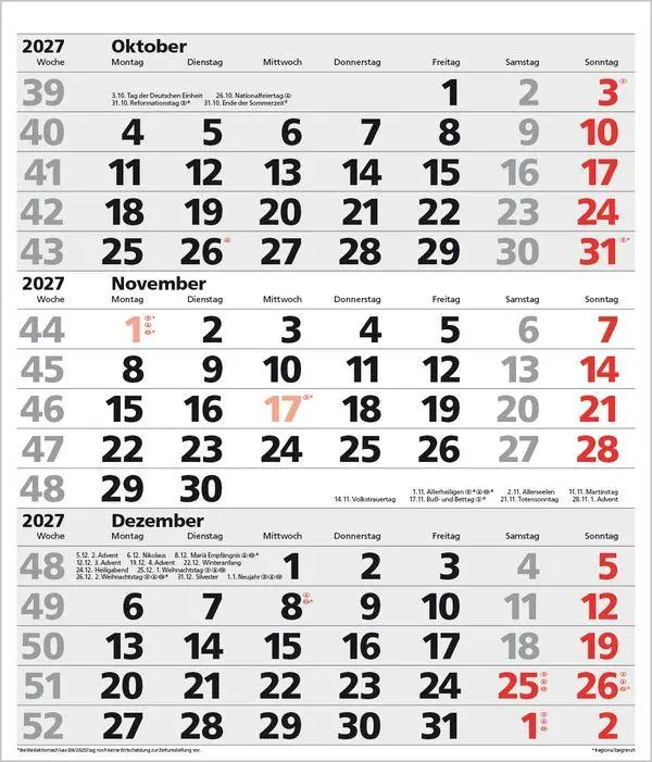 Bild: 9783819302138 | 3-Monats-Planer XL Comfort 2027 | Verlag Korsch | Kalender | 12 S.