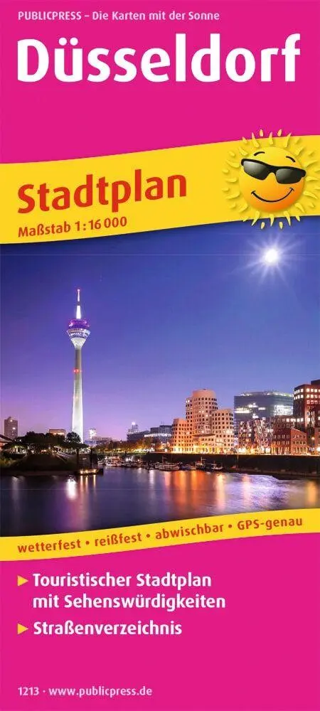Cover: 9783961322138 | Düsseldorf. Stadtplan 1:16 000 | (Land-)Karte | Deutsch | 2017