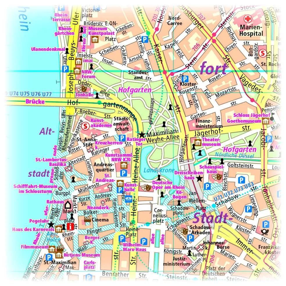 Bild: 9783961322138 | Düsseldorf. Stadtplan 1:16 000 | (Land-)Karte | Deutsch | 2017