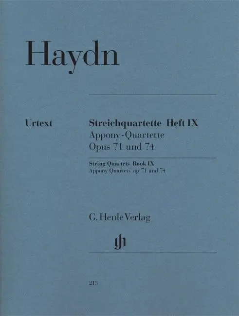 Cover: 9790201802138 | Streichquartette Heft IX op. 71 und 74 | Joseph Haydn | Taschenbuch