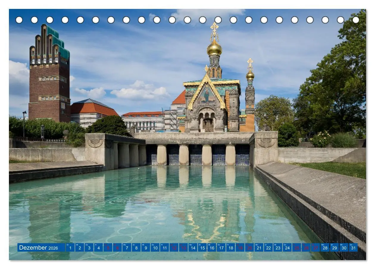 Bild: 9783457572238 | Darmstadt - Mathildenhöhe und Altstadt (Tischkalender 2026 DIN A5...