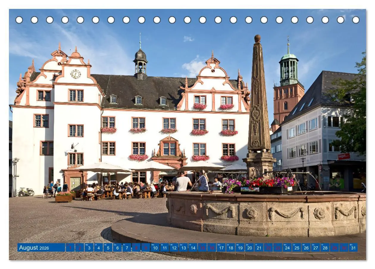 Bild: 9783457572238 | Darmstadt - Mathildenhöhe und Altstadt (Tischkalender 2026 DIN A5...