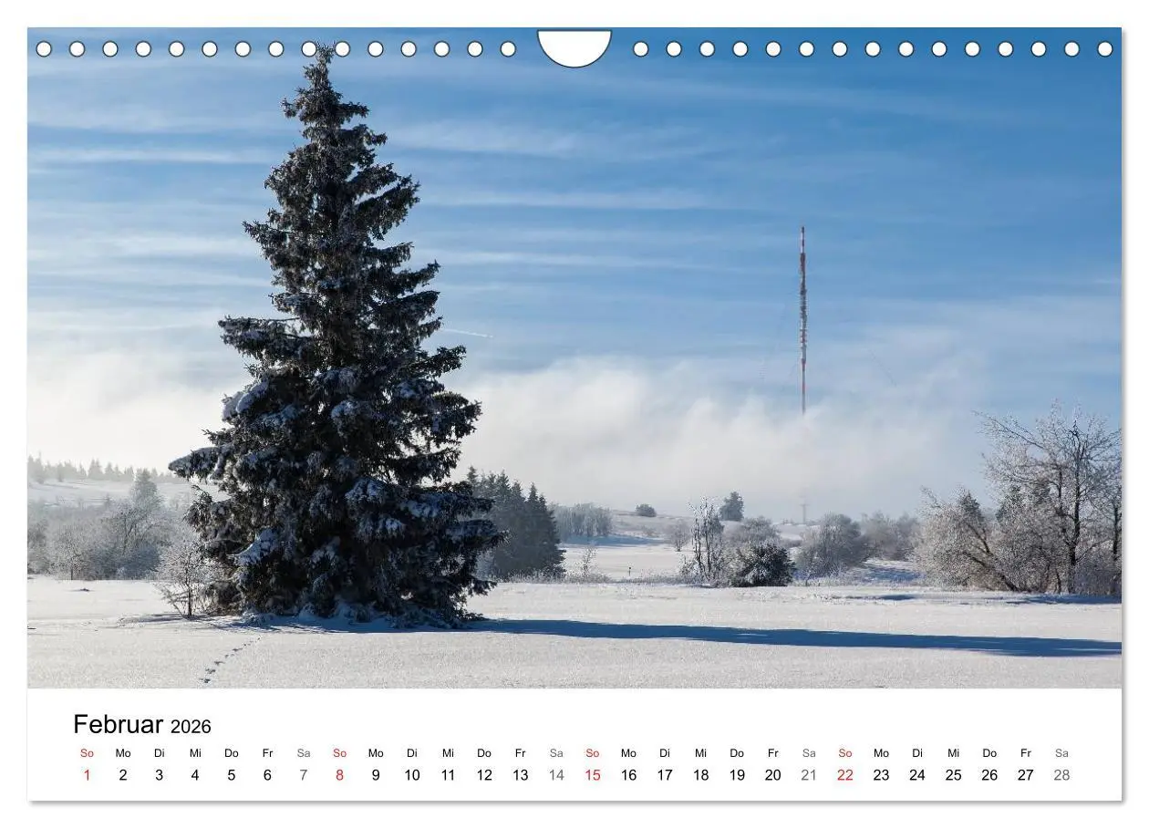 Bild: 9783457952238 | Die Rhön (Wandkalender 2026 DIN A4 quer), CALVENDO Monatskalender