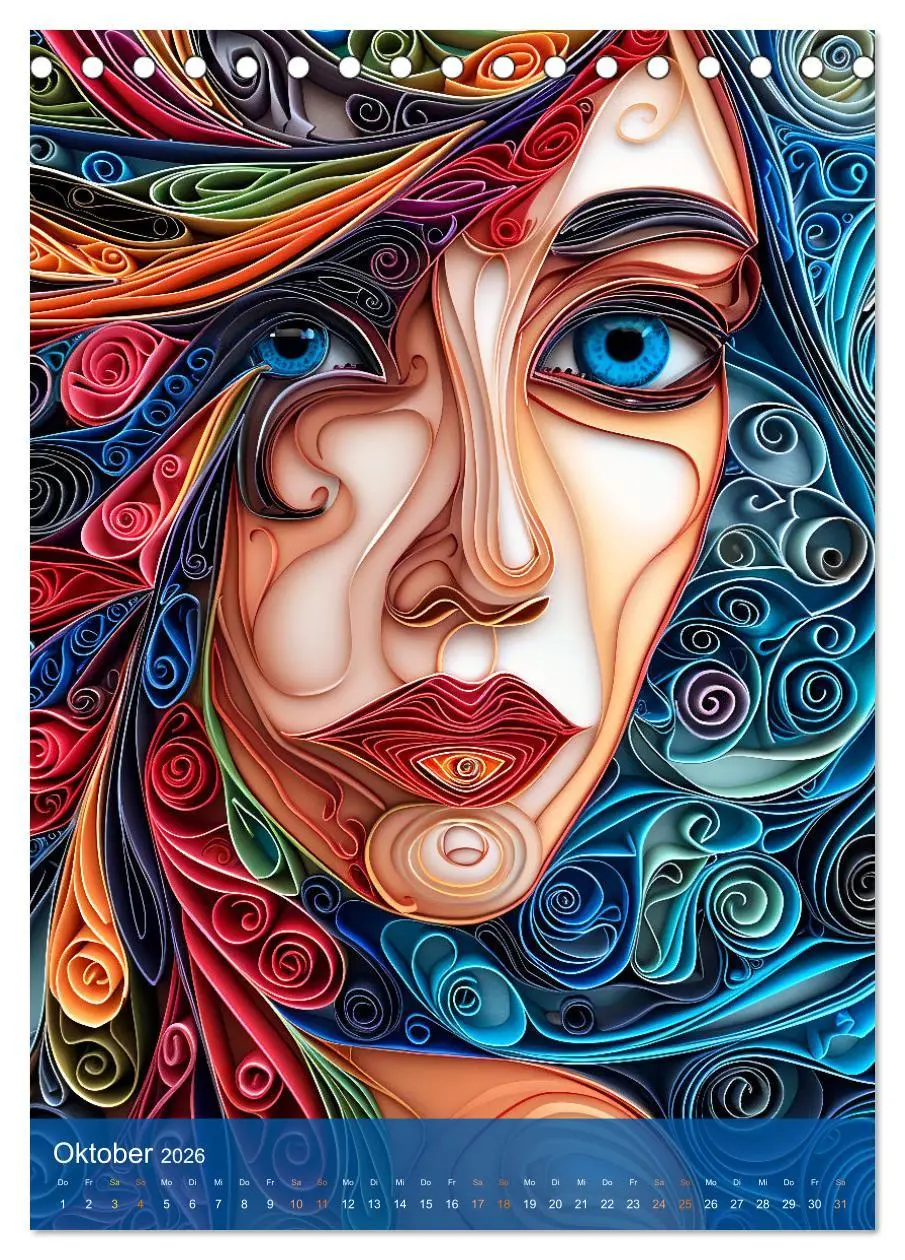 Bild: 9783516282238 | Quilling-Kunst - Elegante Frauenporträts aus Papierstreifen...