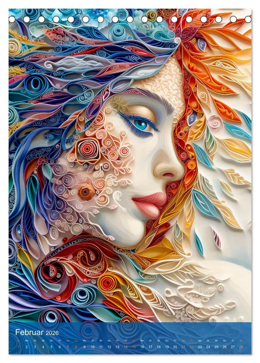 Bild: 9783516282238 | Quilling-Kunst - Elegante Frauenporträts aus Papierstreifen...