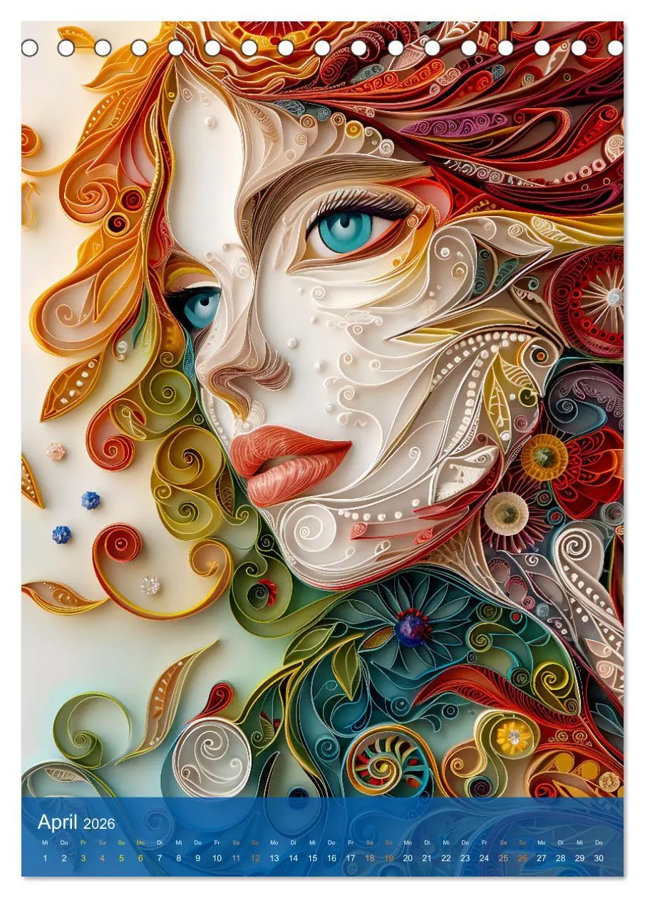 Bild: 9783516282238 | Quilling-Kunst - Elegante Frauenporträts aus Papierstreifen...