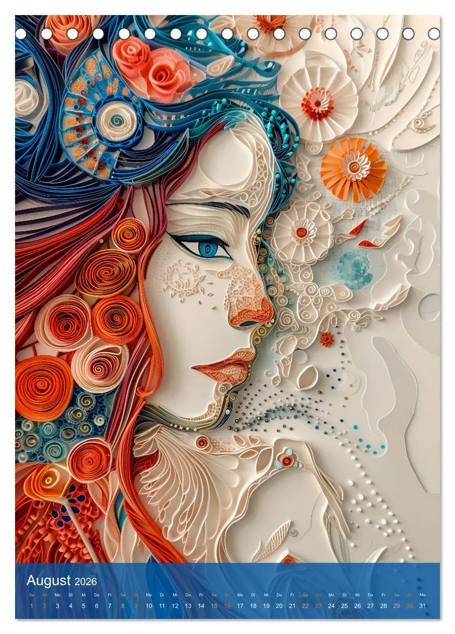 Bild: 9783516282238 | Quilling-Kunst - Elegante Frauenporträts aus Papierstreifen...