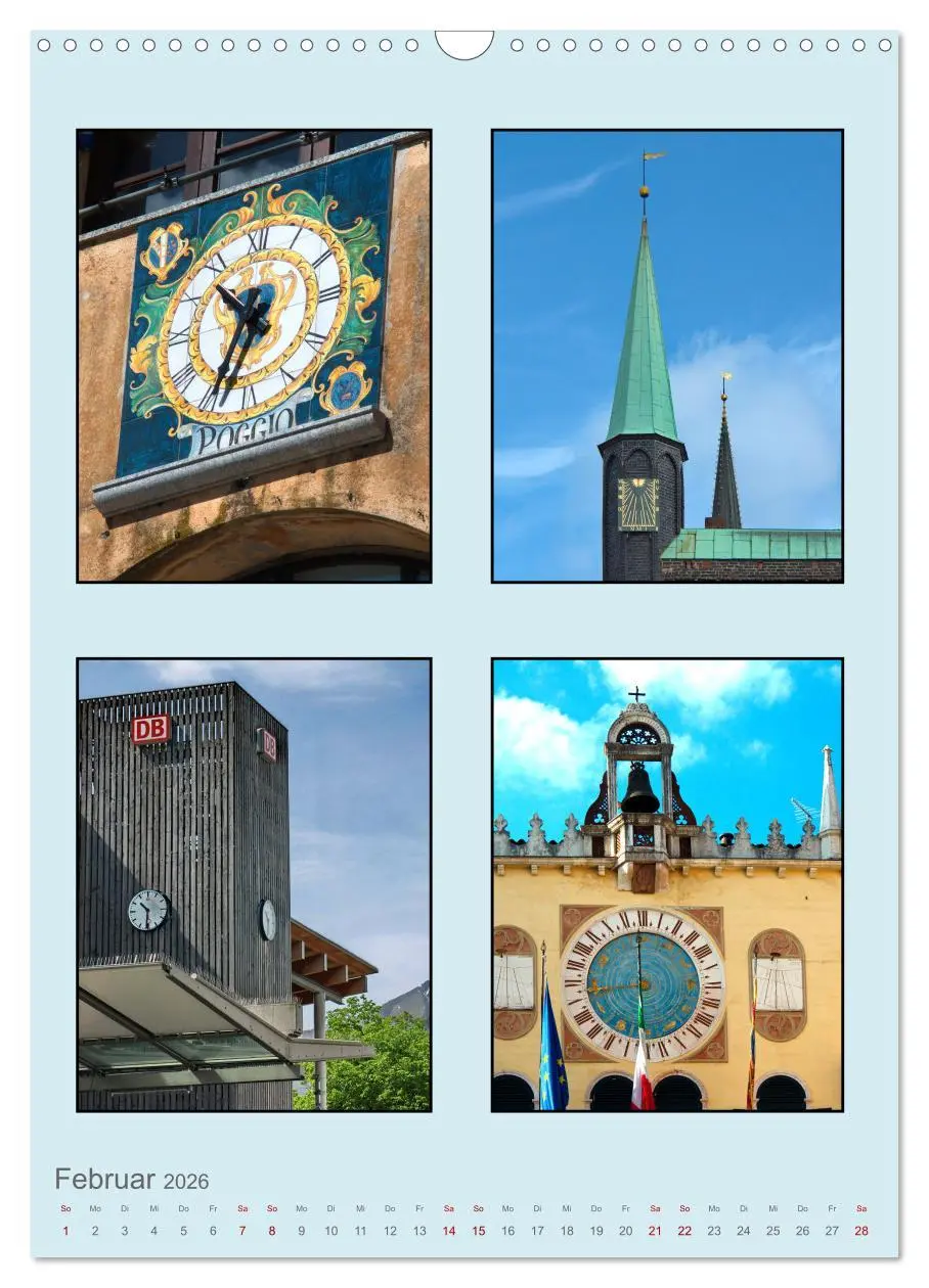Bild: 9783516352238 | Uhr-Zeiten (Wandkalender 2026 DIN A3 hoch), CALVENDO Monatskalender