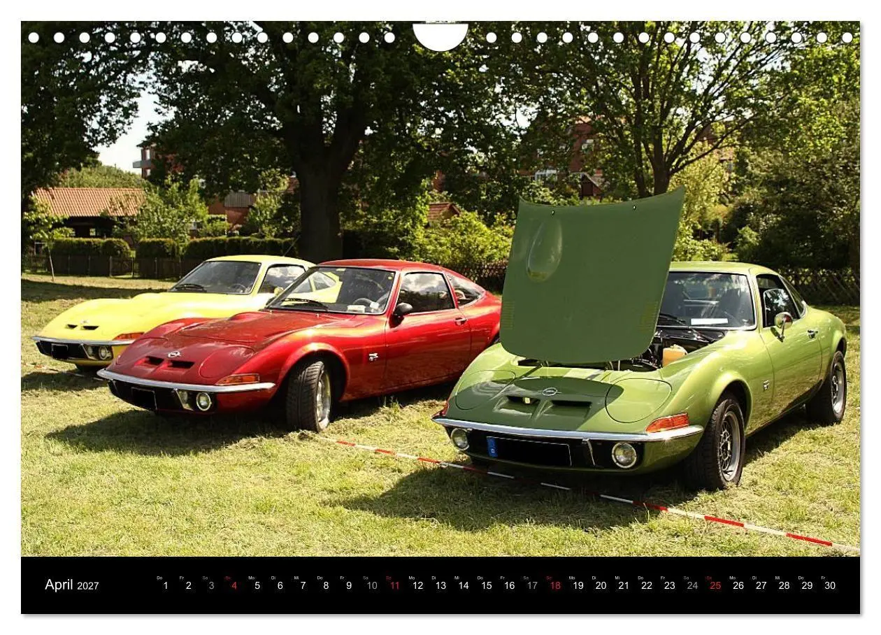 Bild: 9783594022238 | Opel GT Der Kalender (Wandkalender 2027 DIN A4 quer), CALVENDO...