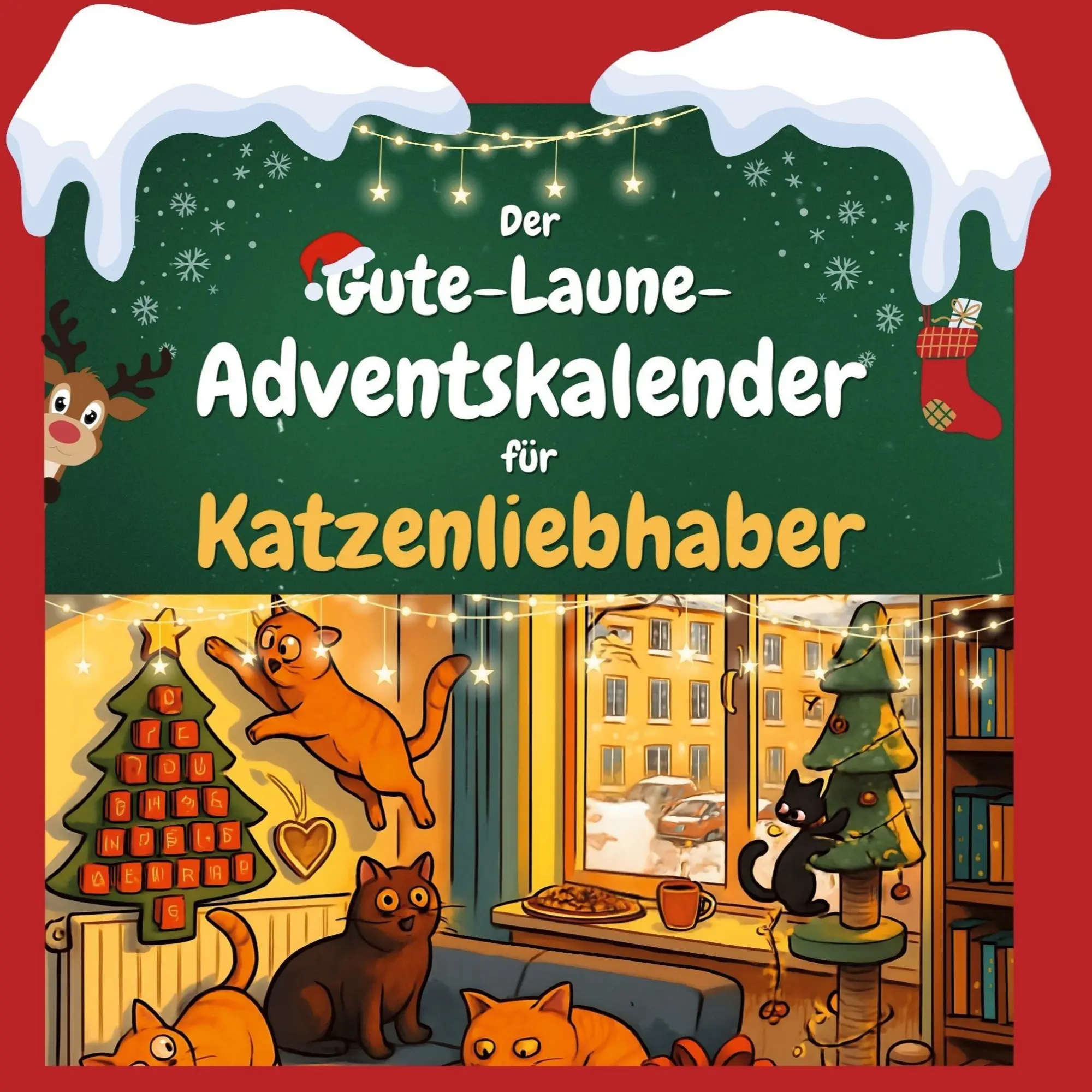 Cover: 9783695312238 | Der Gute-Laune-Adventskalender für Katzenliebhaber | Amelia Schneider