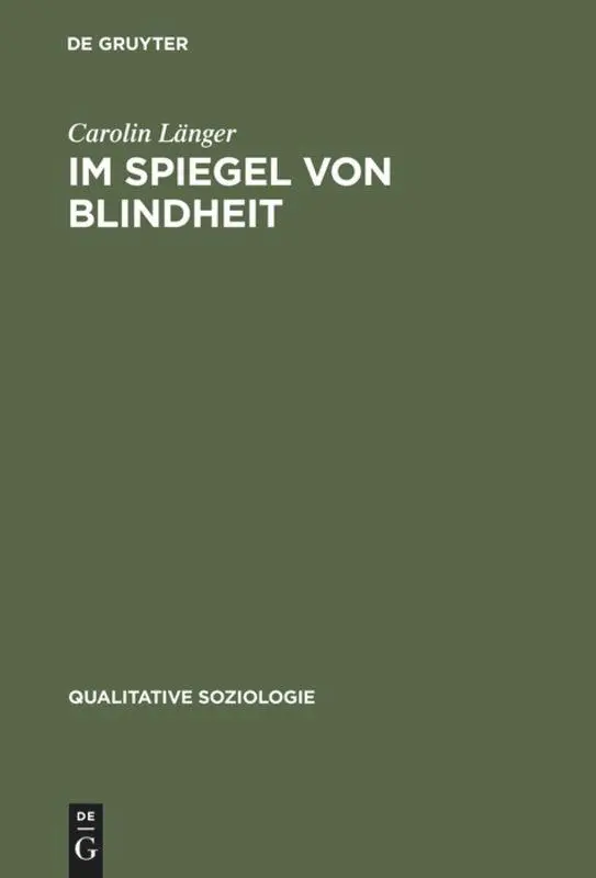 Cover: 9783828202238 | Im Spiegel von Blindheit | Eine Kultursoziologie des Sehens | Länger