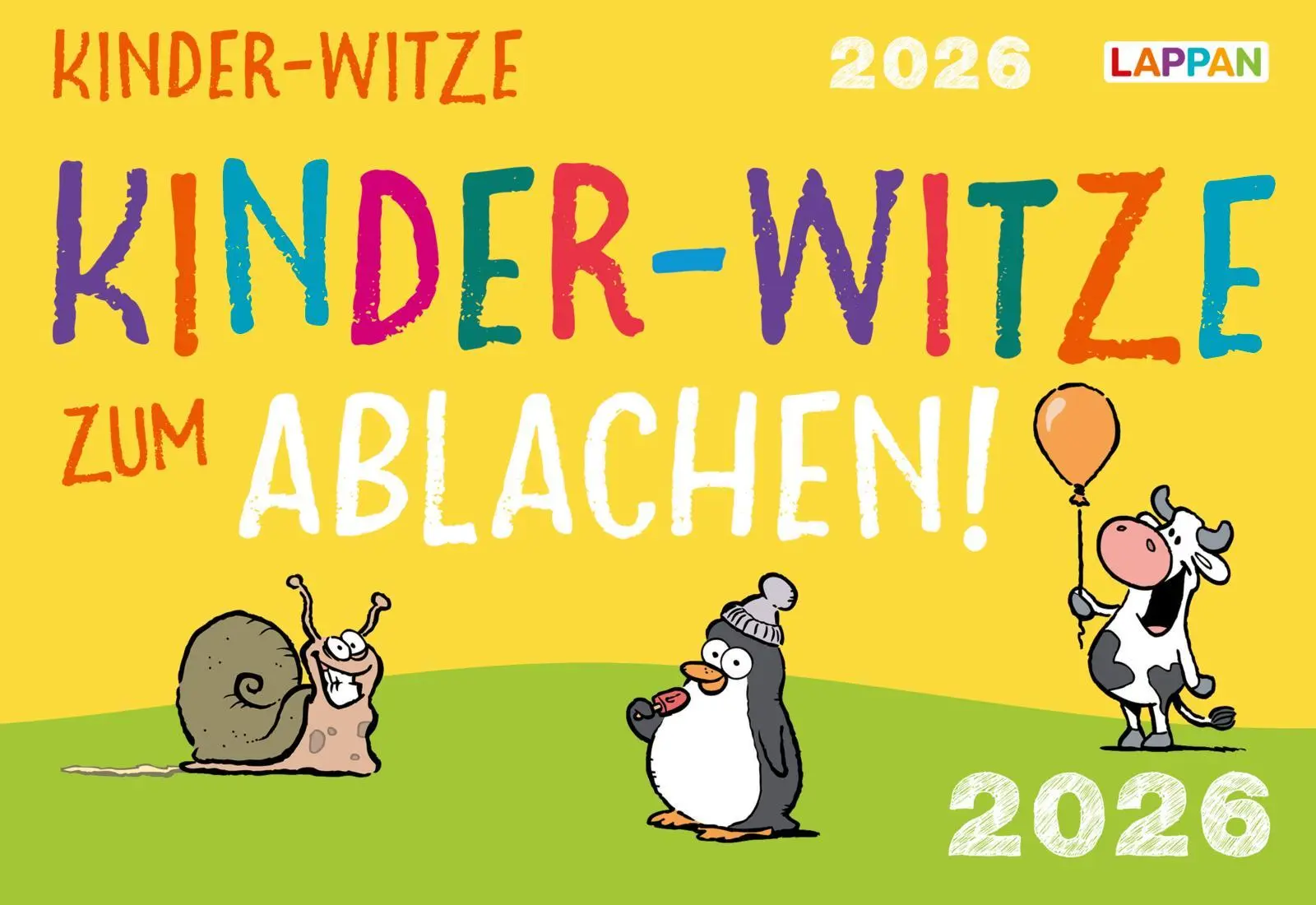 Cover: 9783830322238 | Kinder-Witze zum Ablachen! 2026: Mein Kalender für jeden Tag | 640 S.