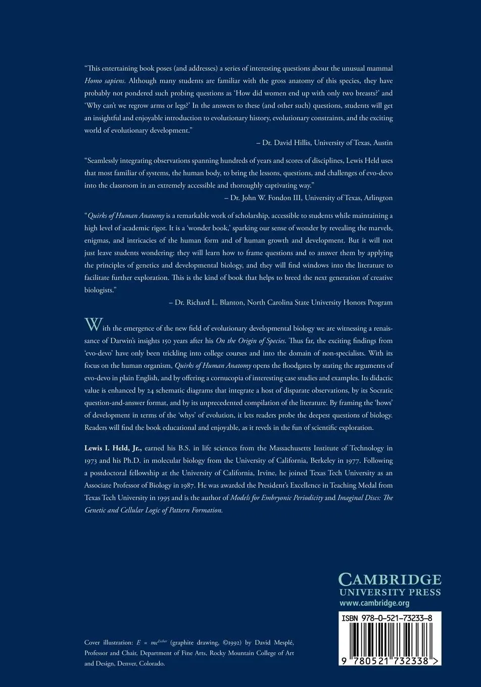 Rückseite: 9780521732338 | Quirks of Human Anatomy | An Evo-Devo Look at the Human Body | Held