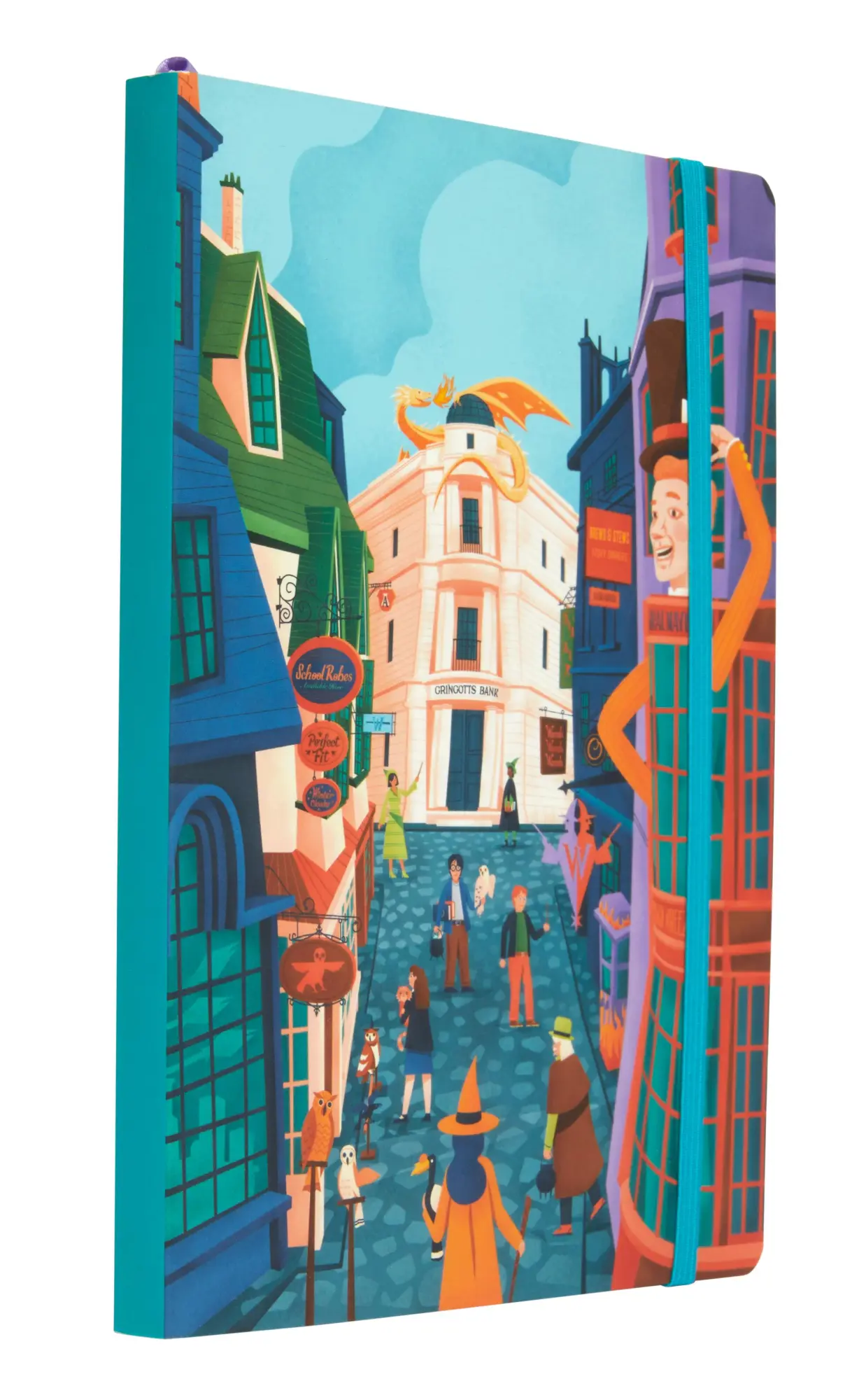 Cover: 9781647222338 | Harry Potter: Exploring Diagon Alley Softcover Notebook | Editions