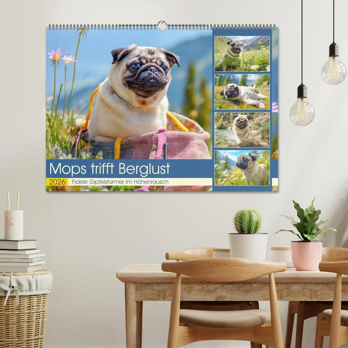 Bild: 9783457942338 | Mops trifft Berglust. Fidele Gipfelstürmer im Höhenrausch...
