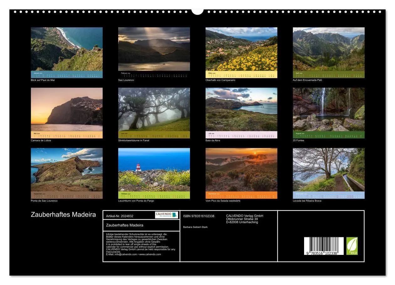 Bild: 9783516102338 | Zauberhaftes Madeira (hochwertiger Premium Wandkalender 2026 DIN A2...