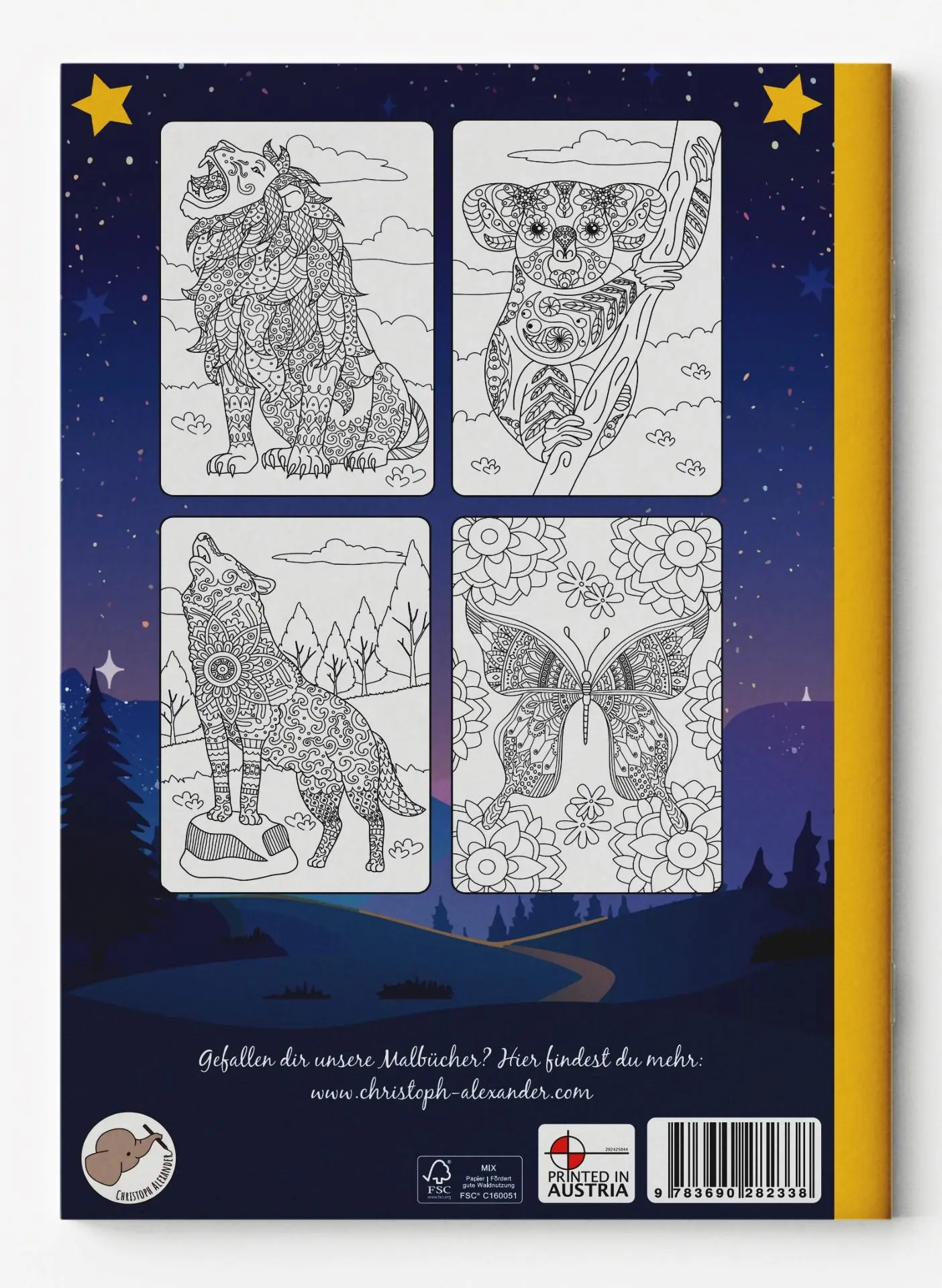 Rückseite: 9783690282338 | Mein Mandala Malbuch | Christoph Alexander | Taschenbuch | 60 S.