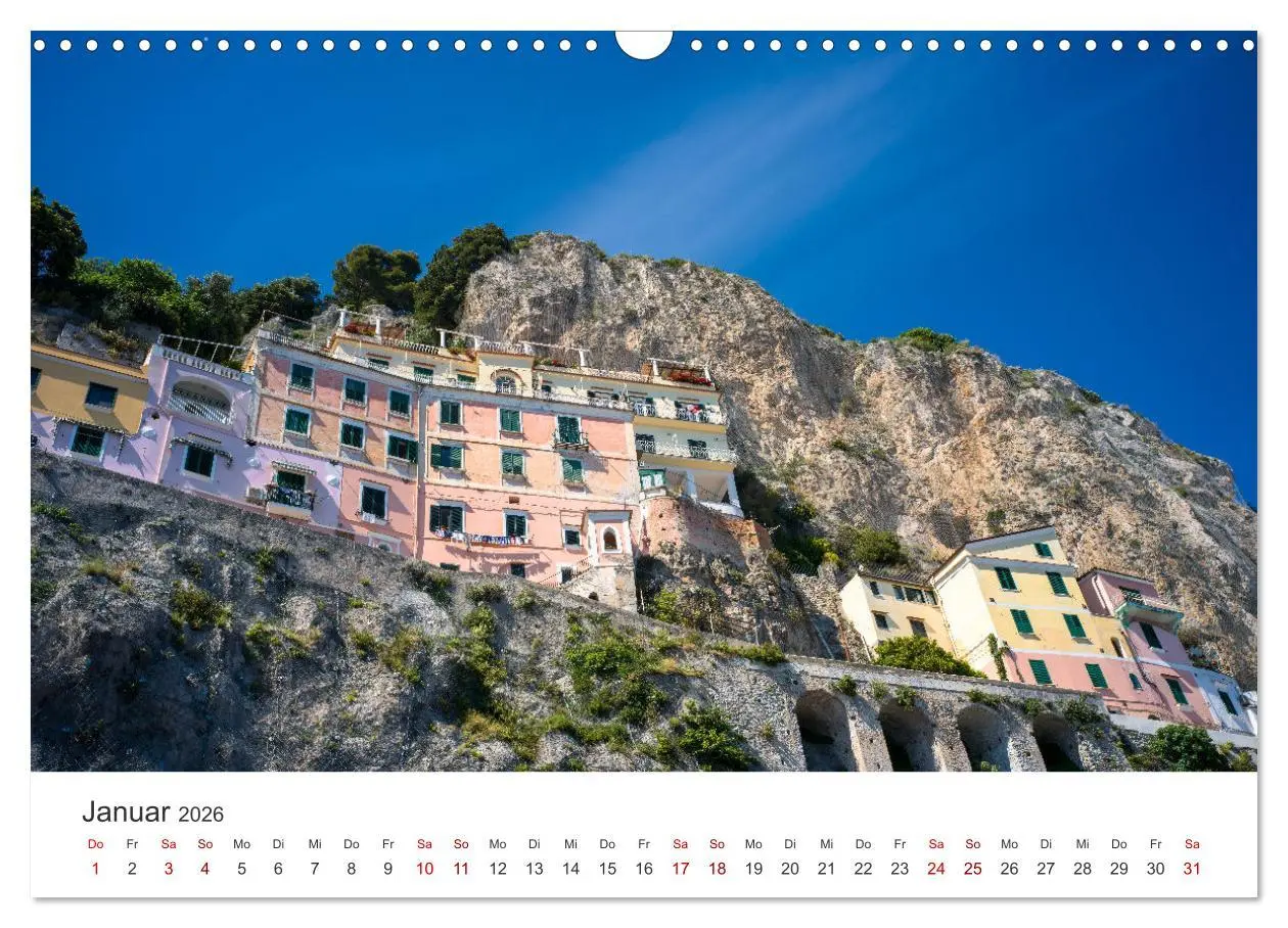 Bild: 9783457312438 | Malerische Amalfiküste (Wandkalender 2026 DIN A3 quer), CALVENDO...
