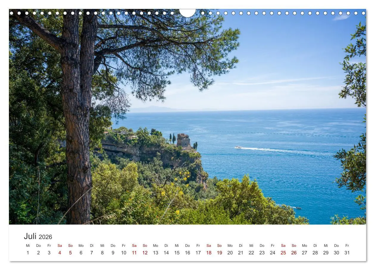 Bild: 9783457312438 | Malerische Amalfiküste (Wandkalender 2026 DIN A3 quer), CALVENDO...