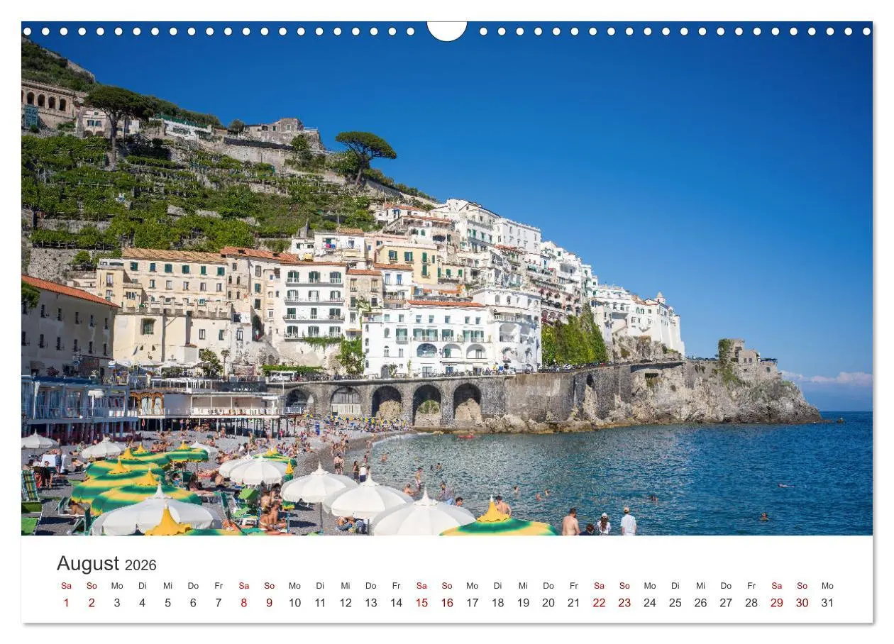 Bild: 9783457312438 | Malerische Amalfiküste (Wandkalender 2026 DIN A3 quer), CALVENDO...