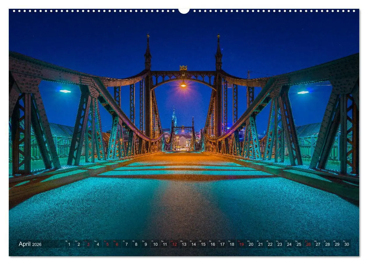 Bild: 9783457932438 | Ulm für Nachtspatzen (Wandkalender 2026 DIN A2 quer), CALVENDO...