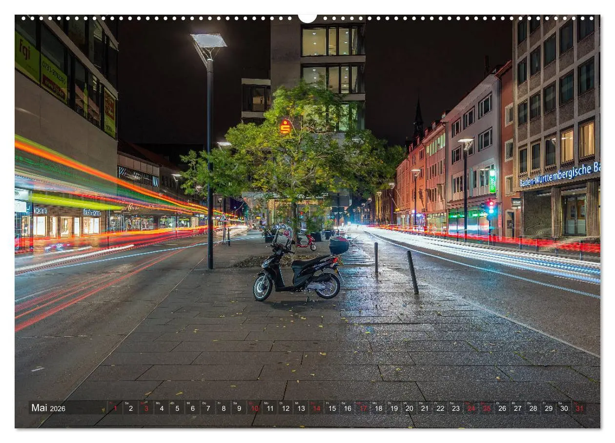 Bild: 9783457932438 | Ulm für Nachtspatzen (Wandkalender 2026 DIN A2 quer), CALVENDO...