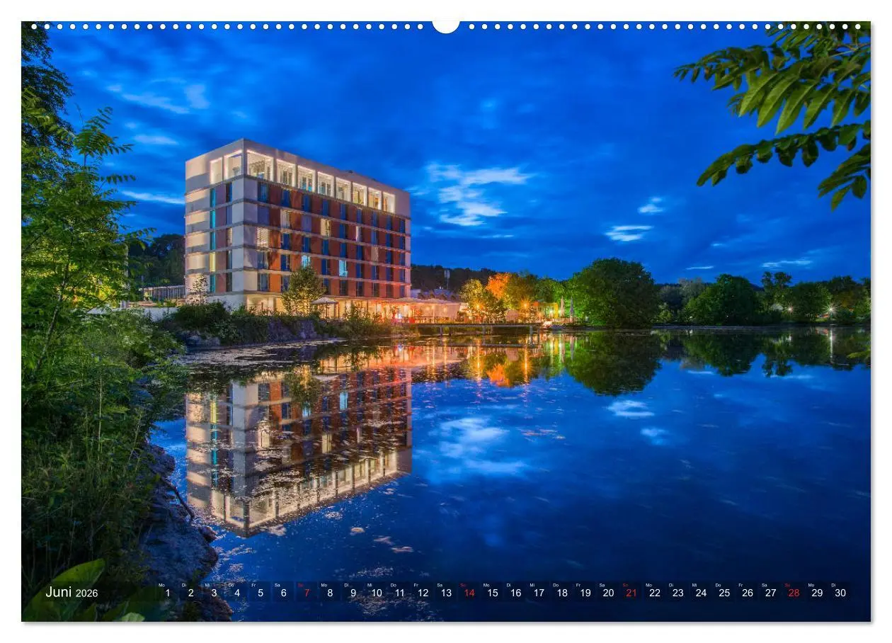 Bild: 9783457932438 | Ulm für Nachtspatzen (Wandkalender 2026 DIN A2 quer), CALVENDO...
