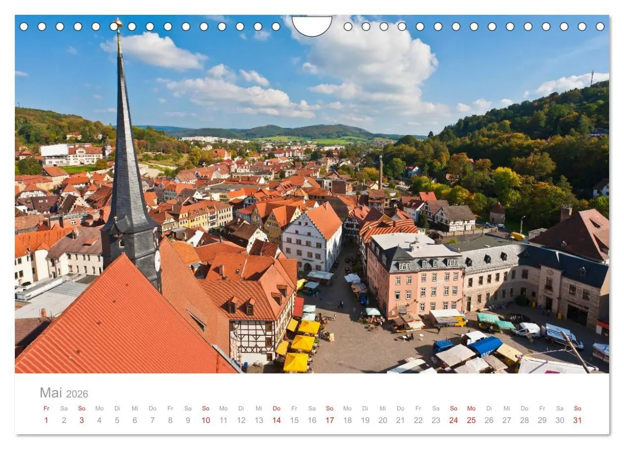 Bild: 9783516192438 | THÜRINGEN 2026 (Wandkalender 2026 DIN A4 quer), CALVENDO...