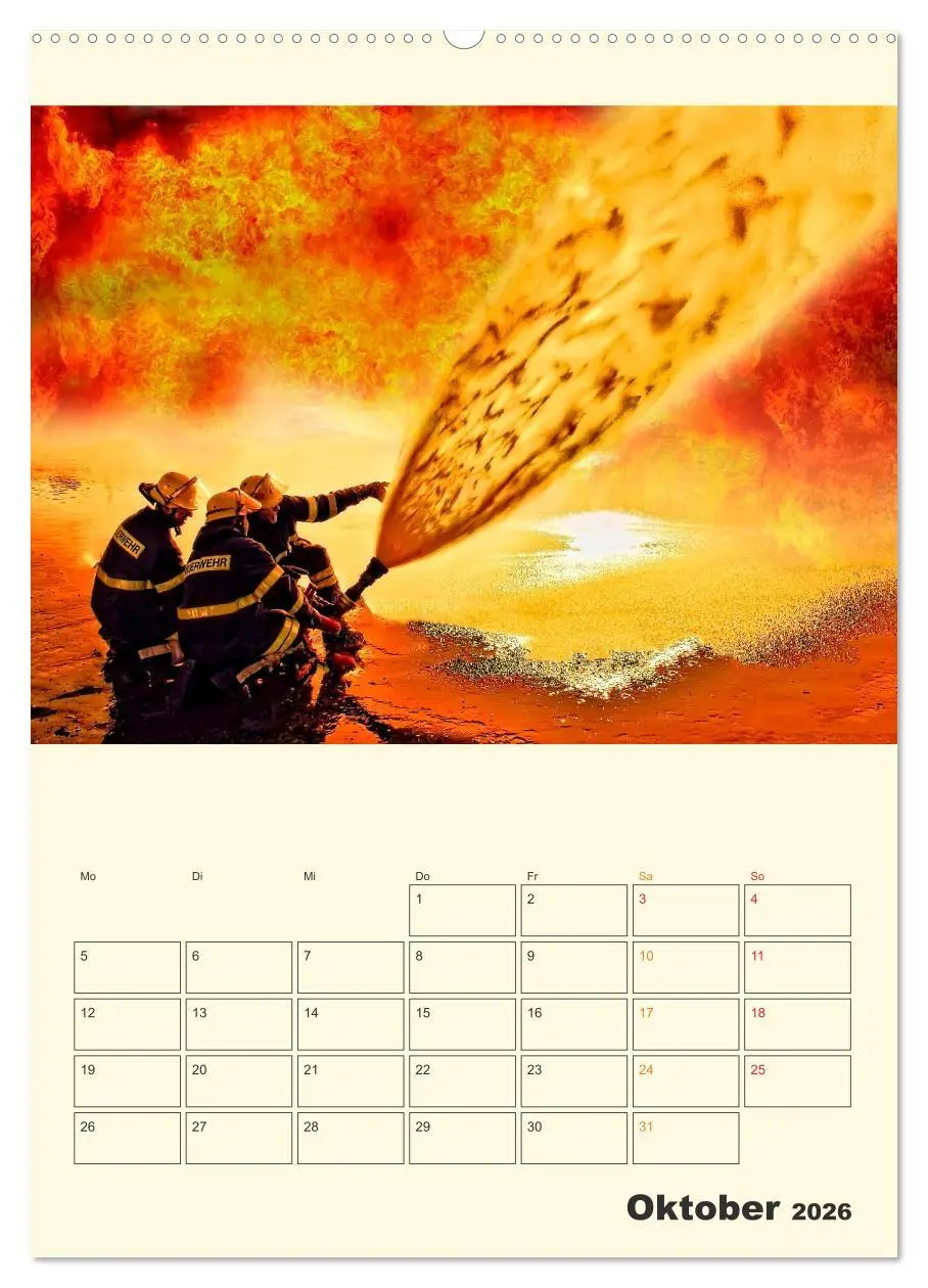Bild: 9783516332438 | Feuerwehr - der Kalender (Wandkalender 2026 DIN A2 hoch), CALVENDO...