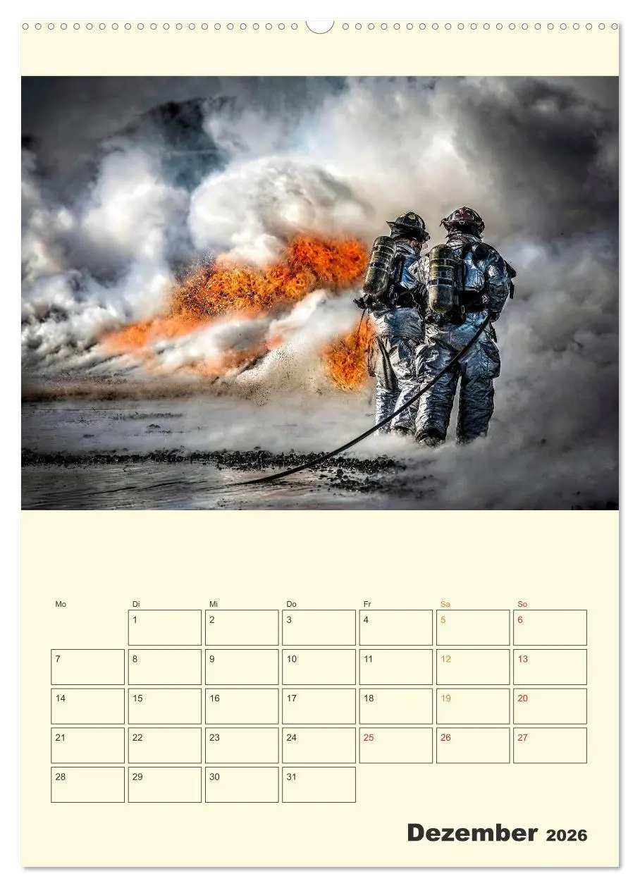 Bild: 9783516332438 | Feuerwehr - der Kalender (Wandkalender 2026 DIN A2 hoch), CALVENDO...