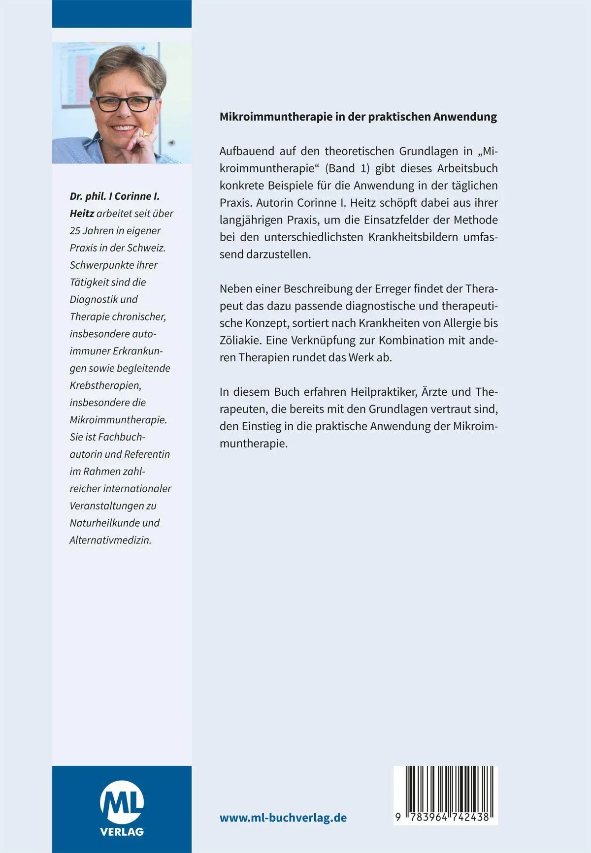 Rückseite: 9783964742438 | Praxisbuch der Mikroimmuntherapie | Dr. Corinne I. Heitz | Buch | 2023