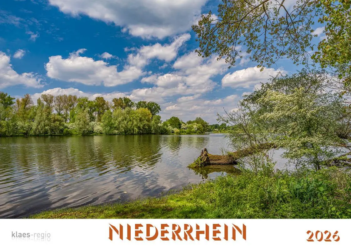 Cover: 9783965352438 | Niederrhein 2026 Bildkalender A4 Spiralbindung | Holger Klaes | 2026