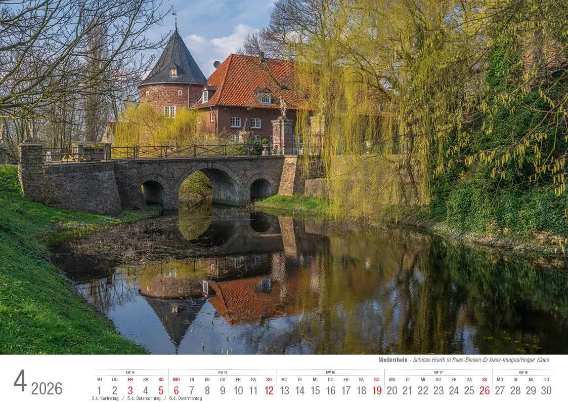Bild: 9783965352438 | Niederrhein 2026 Bildkalender A4 Spiralbindung | Holger Klaes | 2026