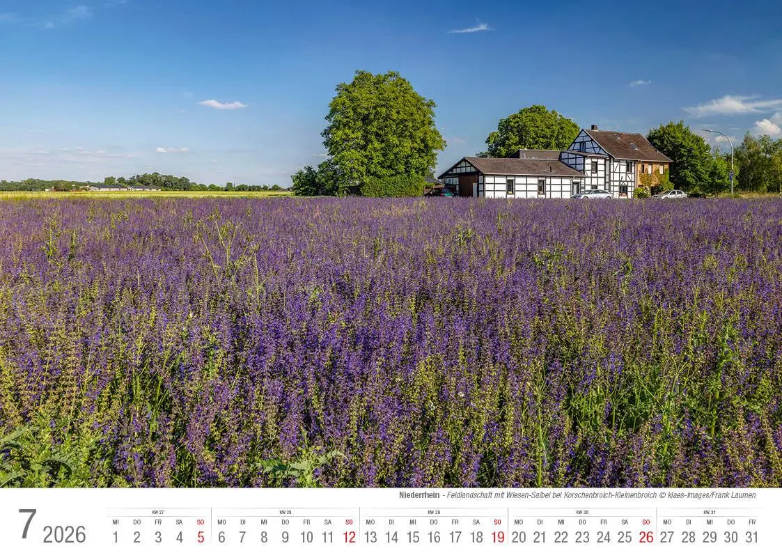 Bild: 9783965352438 | Niederrhein 2026 Bildkalender A4 Spiralbindung | Holger Klaes | 2026