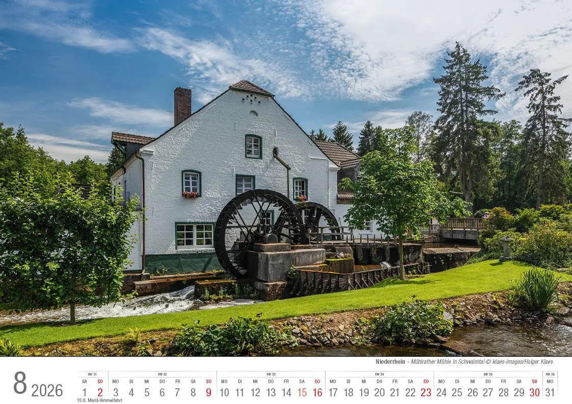 Bild: 9783965352438 | Niederrhein 2026 Bildkalender A4 Spiralbindung | Holger Klaes | 2026
