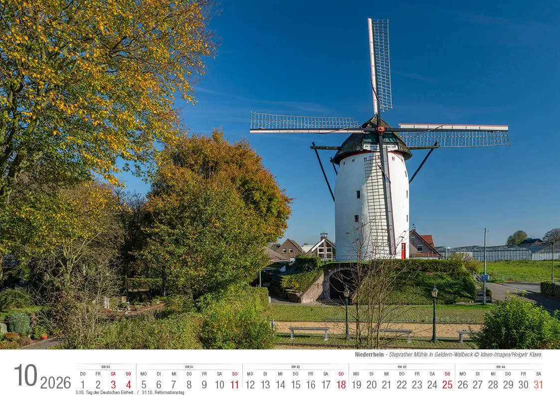 Bild: 9783965352438 | Niederrhein 2026 Bildkalender A4 Spiralbindung | Holger Klaes | 2026