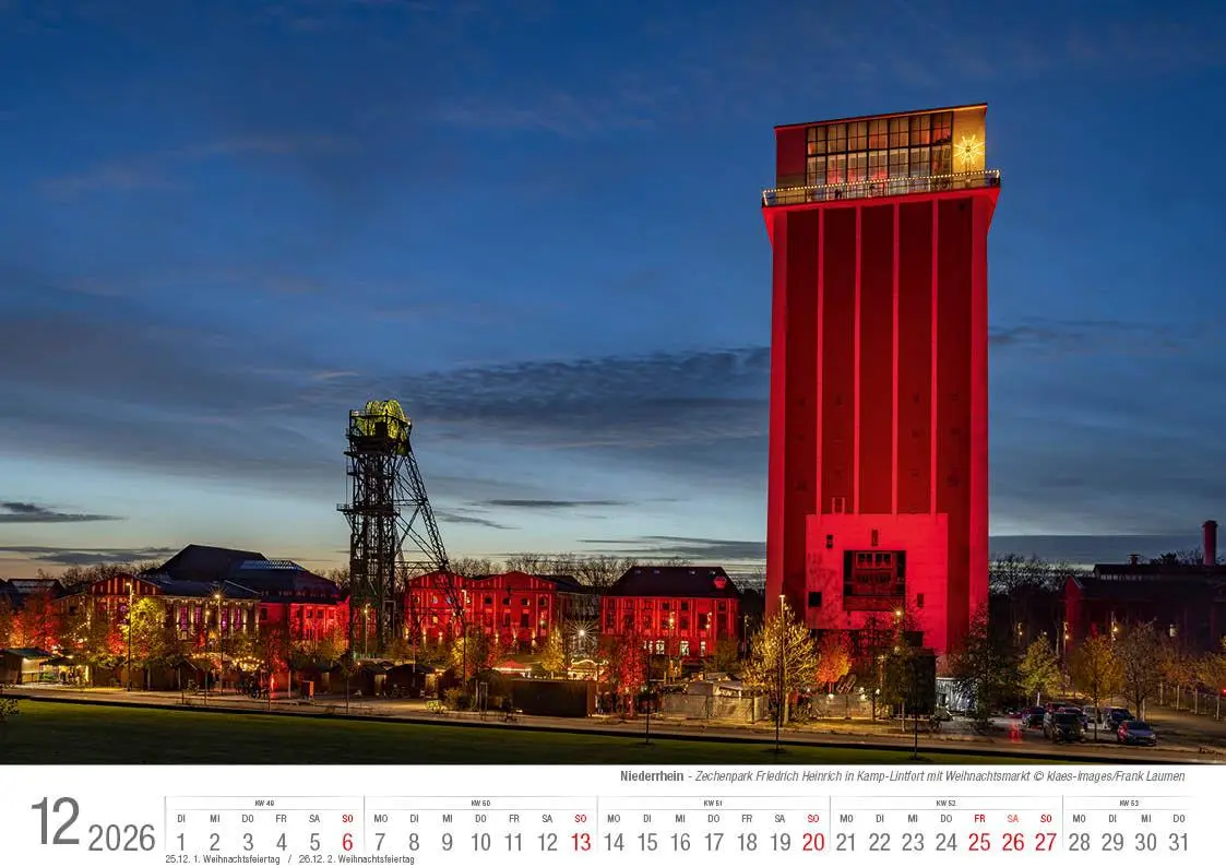 Bild: 9783965352438 | Niederrhein 2026 Bildkalender A4 Spiralbindung | Holger Klaes | 2026