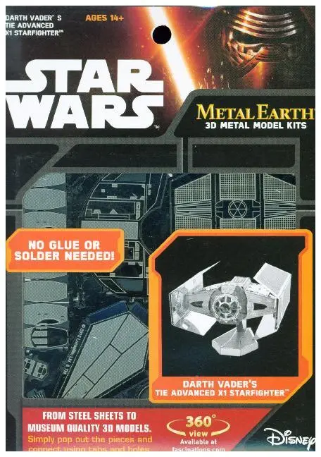 Cover: 32309012538 | Metal Earth: STAR WARS DV Tie Fighter | Steel Model Kit | 502664