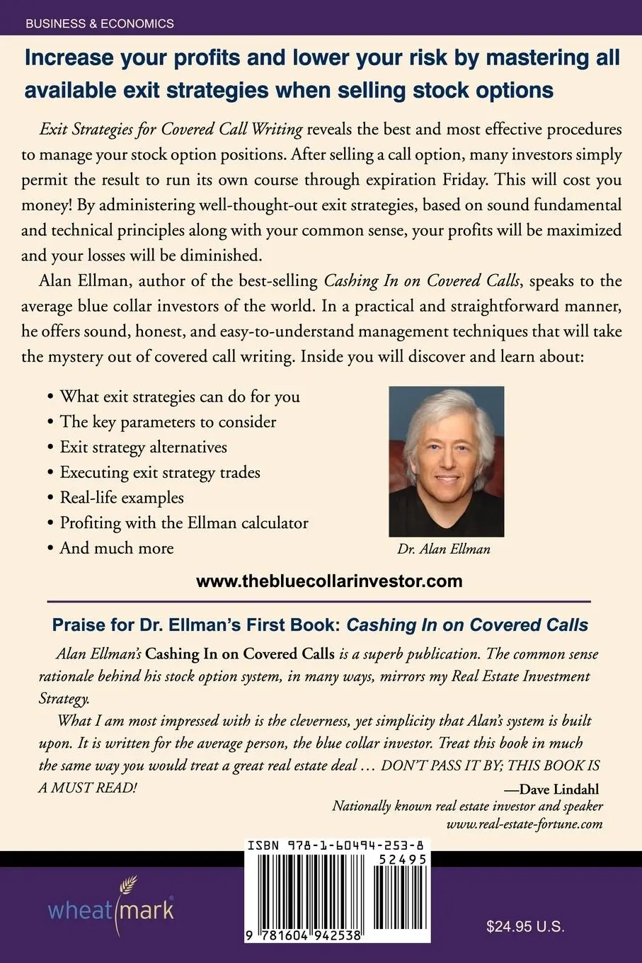 Rückseite: 9781604942538 | Exit Strategies for Covered Call Writing | Alan Ellman | Taschenbuch