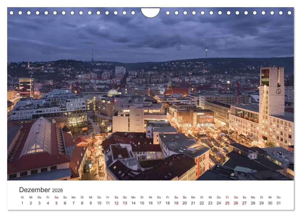 Bild: 9783457922538 | Stadtblick Stuttgart (Wandkalender 2026 DIN A4 quer), CALVENDO...