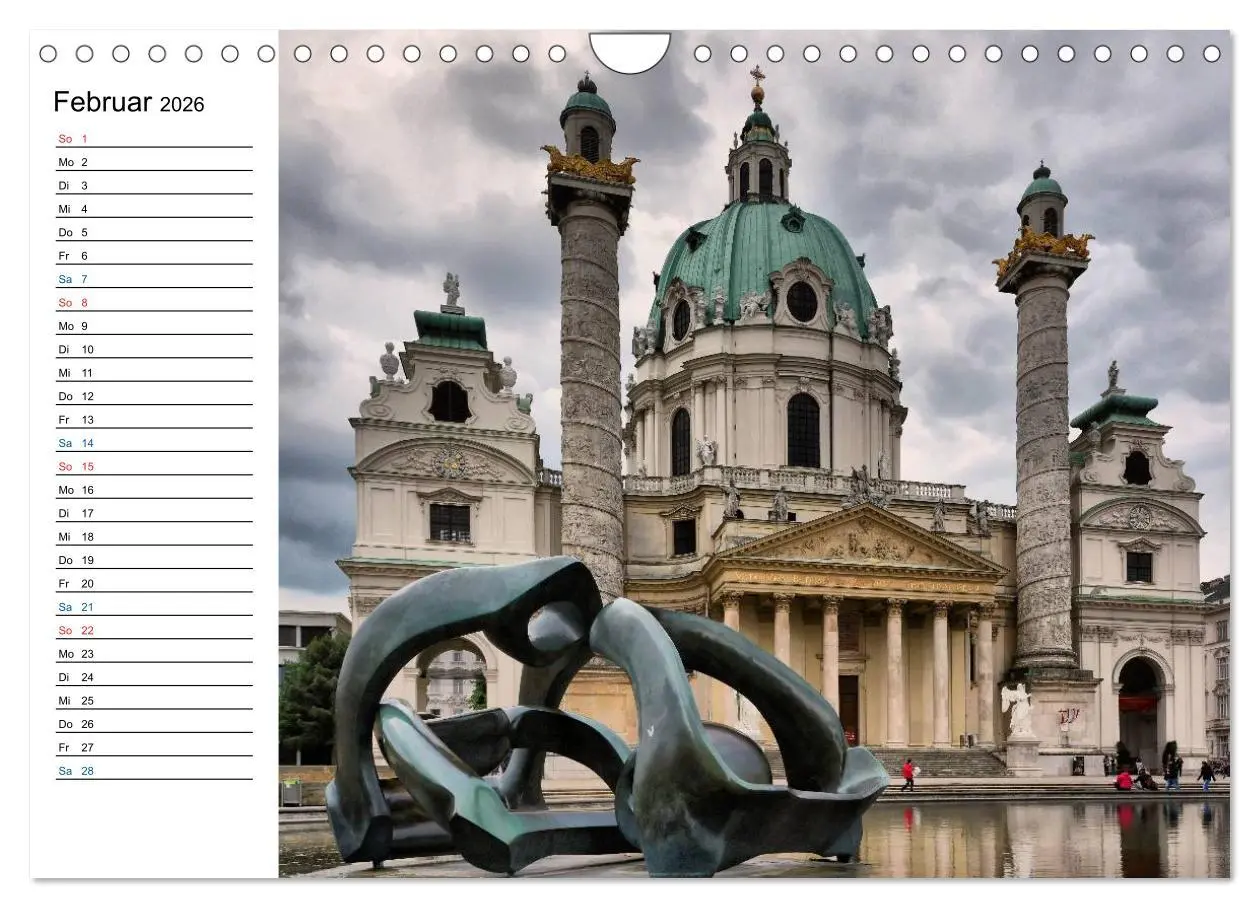 Bild: 9783516012538 | Wien - Österreichs charmante Hauptstadt (Wandkalender 2026 DIN A4...