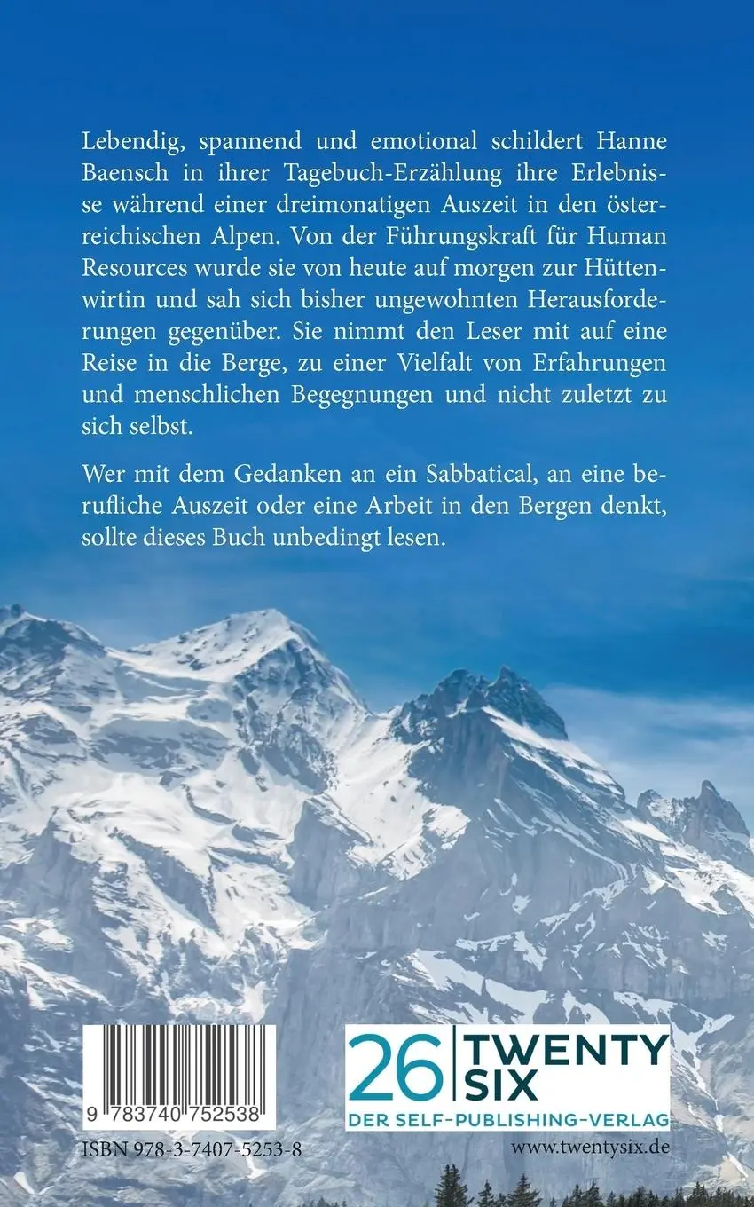 Rückseite: 9783740752538 | Morgens halb sechs in den Bergen | Hanne Baensch | Taschenbuch | 2019